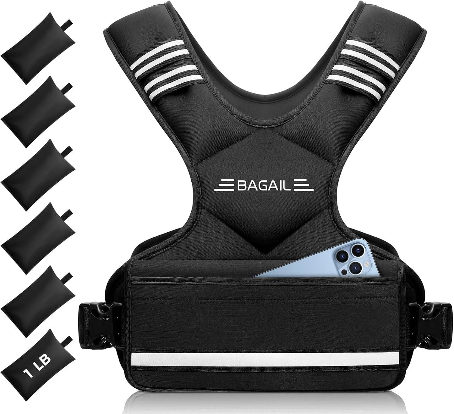 Adjustable Weighted Vest, 4-10Lb/12-18Lb